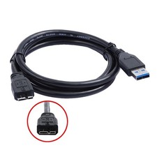 USB 3.0 Power Charger Data SYNC Cable Cord For Hitachi Portable Hard Drive Disk