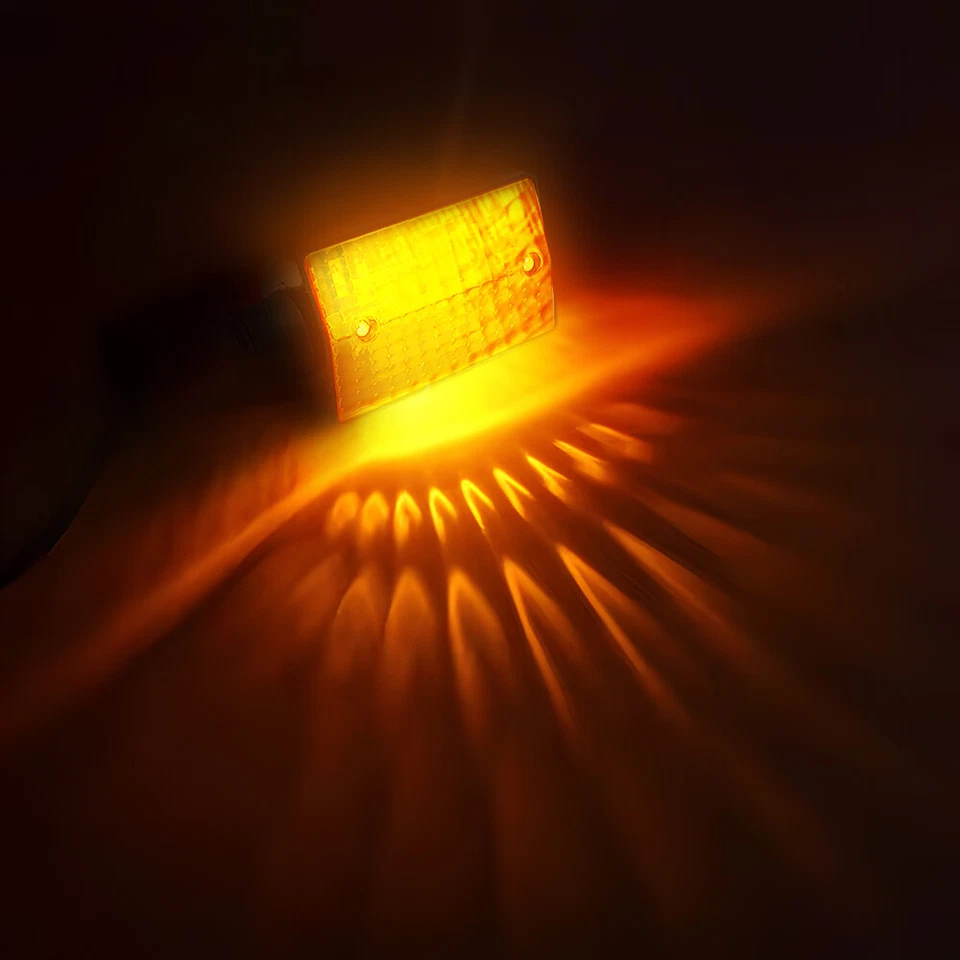 4 luces de señal de giro traseras indicadores intermitente ámbar para Yamaha XT350 XT600 Foto 4 de 4