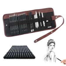 Drawing Pencils, 24pcs Art Supplies Sketching Pencil Set with Graphite Pencil...
