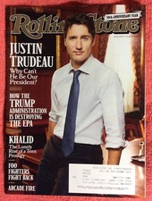 ROLLING STONE MAGAZINE AUGUST 2017 CANADIAN PRESIDENT JUSTIN TRUDEAU