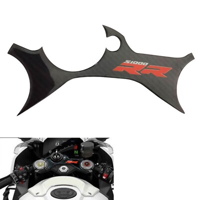 3D Triple Front End Upper Top Clamp Sticker carbon fiber For BMW S1000RR 23 24