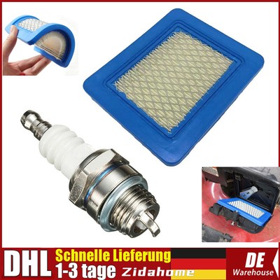 1/3X Luftfilter Zündkerze Set für Rasenmäher mit Briggs & Stratton Quantum Motor