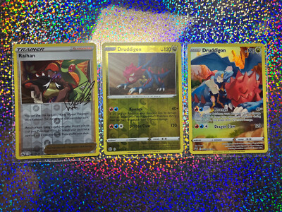Pokemon TCG Druddigon: Silver Tempest TG09/TG30; Rare Reverse Holo 113/ ...