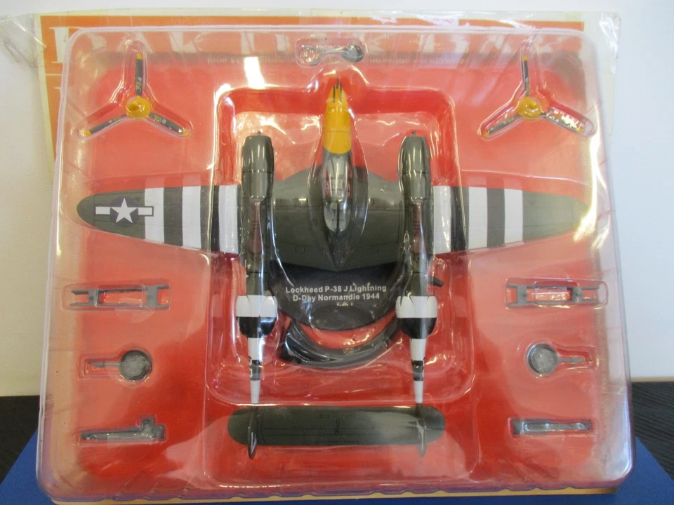 Die cast 1/72 Modellino Aereo Aircraft Lockheed P-38J Lightning D-Day 1944 - Immagine 4 di 4