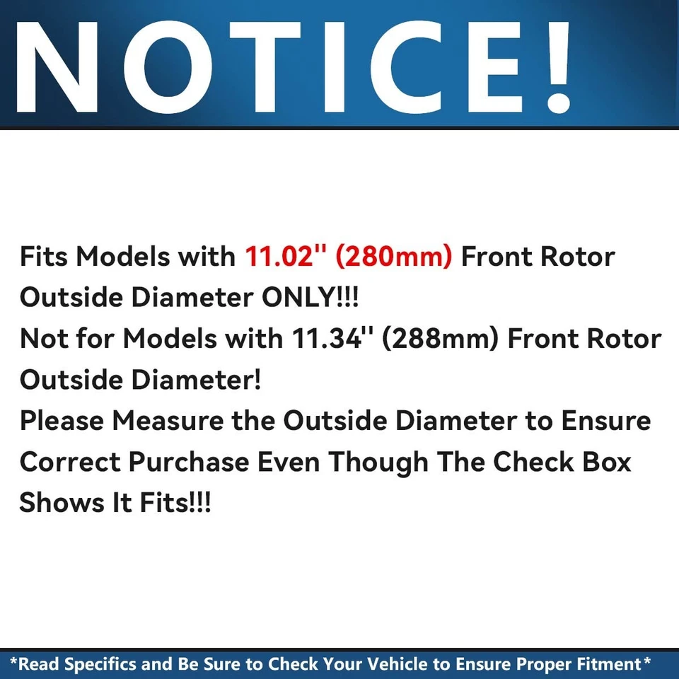 Керамические колодки передних тормозных дисков 280 мм 2000-2004 для Volkswagen Golf Beetle Jetta - Изображение 3 из 4
