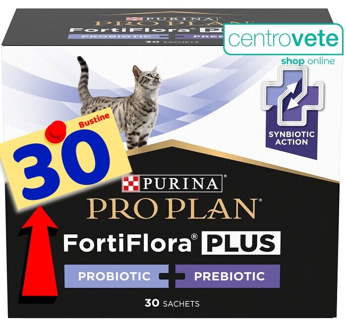 Purina ProPlan FORTIFLORA PLUS 30 Bustine per Gatti → Probiotici + Prebiotici