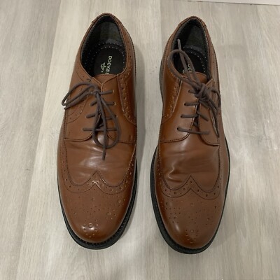 New Dockers wycliff lace up casual dress wingtip oxfort shoes tan men\'s size 10 Dockers wycliff lace up wingtip dress oxfort shoes Men main image 4