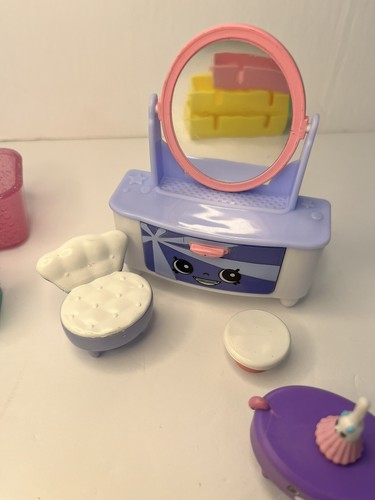 Shopkins Mixed Lot of Furniture Mirror Baskets Happy Places Tiles Slides More - Picture 4 of 5