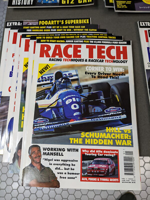 RACE TECH magazine set library 1995-2000 race car racetech