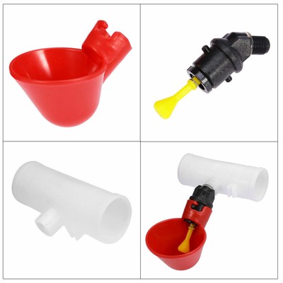 4pcs Set Automatic Cups Water Feeder Drinker For Chicken Poultry