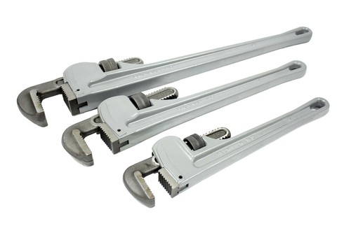 Aluminium Alloy Handle Ultra-light Pipe Wrench Spanner Lightweight Home Use - Picture 2 of 15