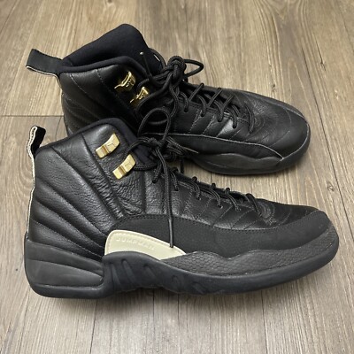 jordan 12 black and gold stockx