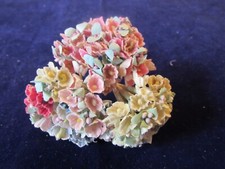 Vtg Millinery Flower Collection Pink Blue Forget Me Not 1/4" Blooms Korea H5218