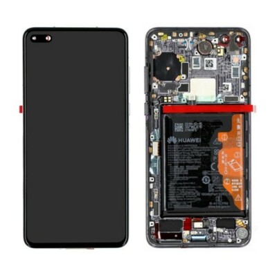 Original LCD Display Einheit Anzeige Touch Screen Glas Rahmen Black Huawei P40 