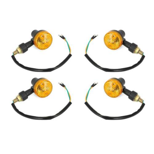 NEW 4PCS LED INDICATORS 6V TURN SIGNAL AMBER MOTORCYCLE BLINKER LIGHTS 6 VOLTS - Picture 4 of 11