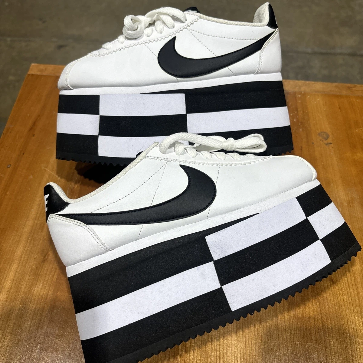 Nike COMME des Garcons x Cortez White W for sale | eBay