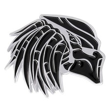 Predator Emblem Custom Badge 3d Decal Sticker Car Truck Suv Chrome Black Right