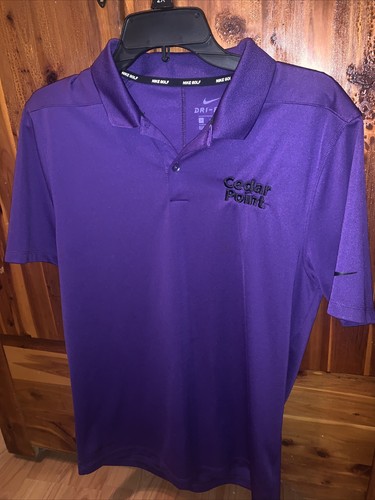 Purple Nike Golf Dri-Fit Cedar Point 