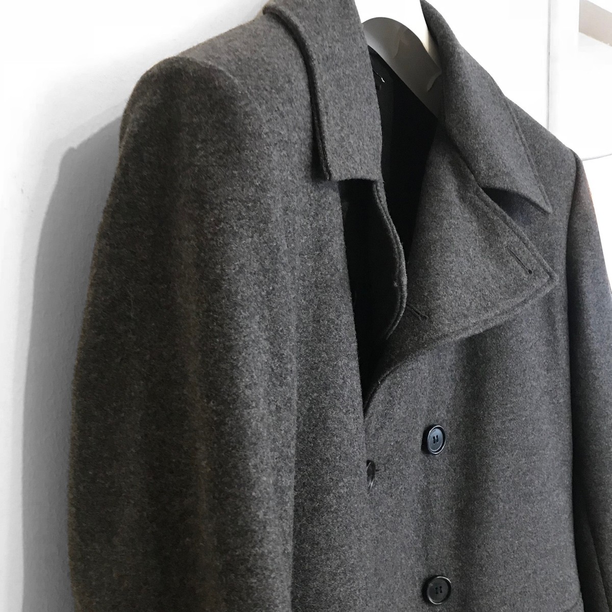 DIOR HOMME Grey Wool Double Breasted Coat RRP $3800 | eBay