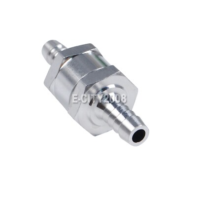 5/16'' 8mm Non Return One Way Check Valve Fuel Line Oil Petrol Diesel Aluminium