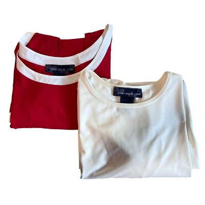 Susan Graver Style Basic Essential Tops Women's Sz. 2x Lot of 2 Capsule Wardrobe