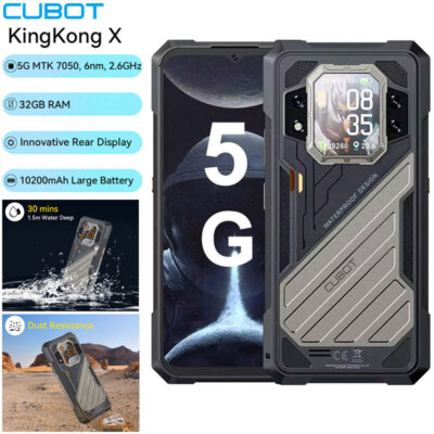 5G Cubot X Dual Screen Android 14 Rugged Phone Mobile Outdoor Dual SIM Unlocked