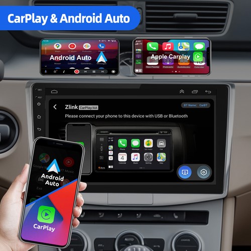 10 Zoll Android 13 4+64G Autoradio Carplay GPS NAV RDS FM Für VW Passat B7 CC - Bild 5 von 13