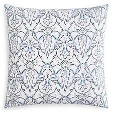 Jr by John Robshaw Acala 100% Cotton Pillow Sham - EURO - Indigo / Gray