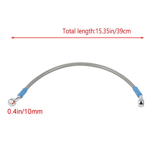 Motorbike Motorcycle 39cm Brake Clutch Oil Hose Pipe Line Stainless Braided ATV - Picture 12 of 12