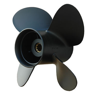 SOLAS Propeller Aluminium 4 Blatt 10 1/10 x 12 Zoll für Mercury 9,9 bis 25 PS