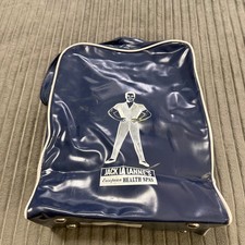 VTG Jack La Lannes Way European Health Spas Gym Bag 70 Blue Vinyl Retro Kitchy