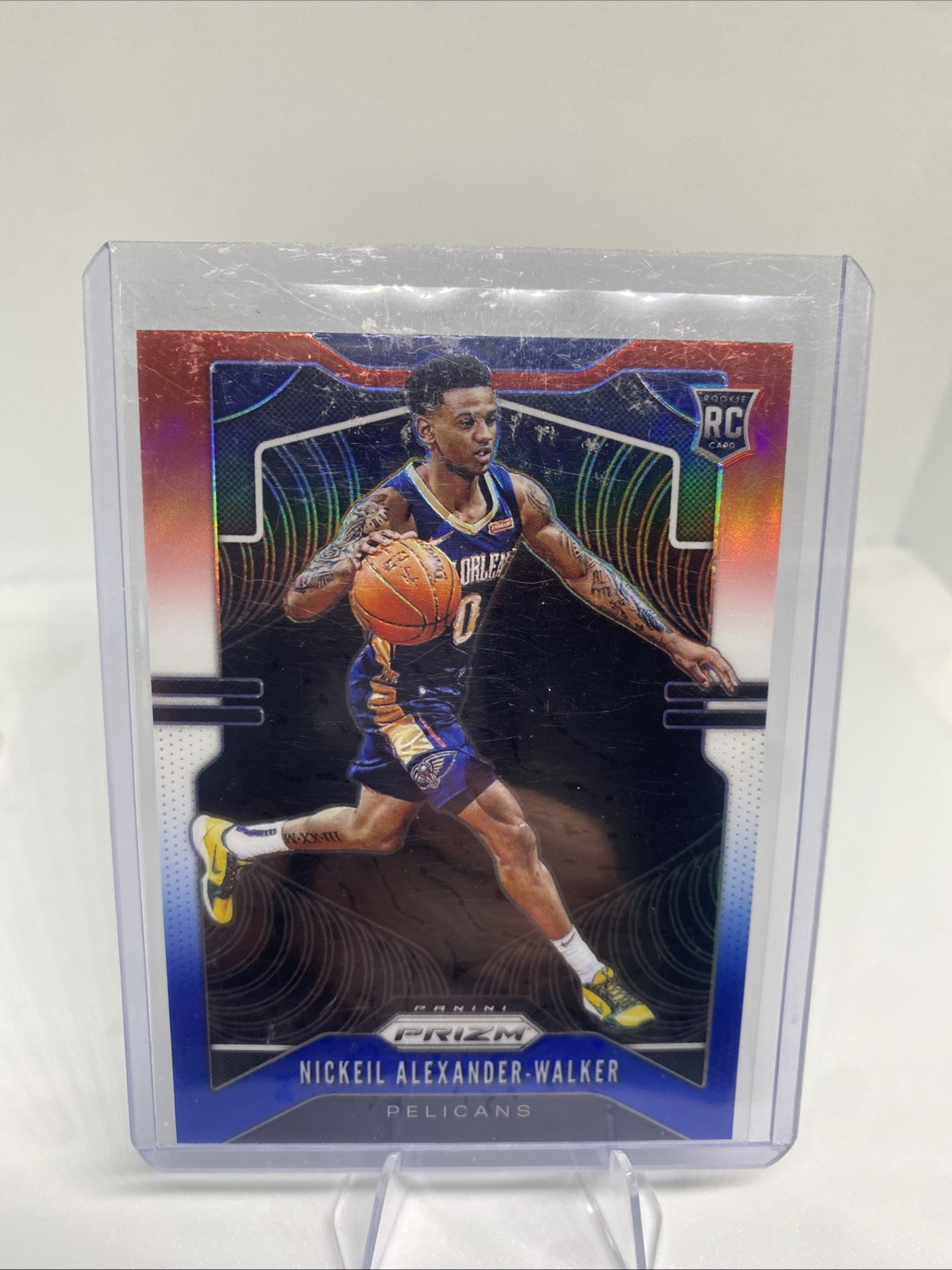 2019-20 Panini Prizm Basketball #263 Nickeil Alexander-Walker Red White Blue RC