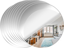 Acrylic round Mirrors Self Adhesive Non Glass Mirror Circle Wall Mirror Clear Wa