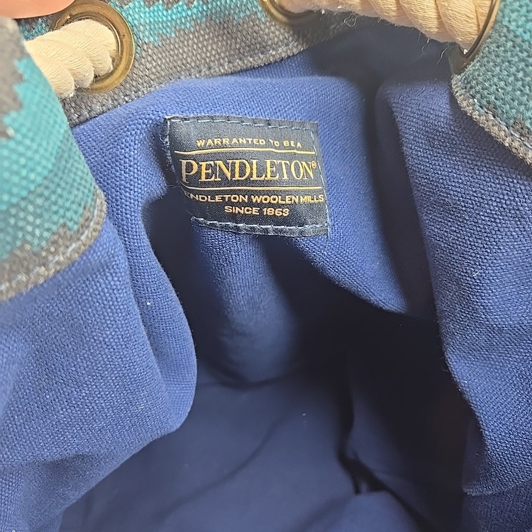 Pendleton Rope Tote Backpack Aztec Themed Rugged … - image 6