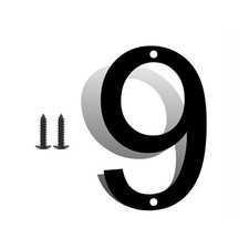 5 Inch Stainless Steel House Numbers, Metal Address Numbers and Letters, Blac...