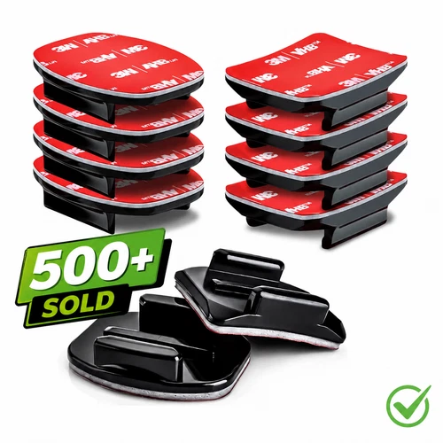 (8-Pack) Flat & Curved 3M Adhesive Mount Sticky Pads For GoPro HERO 13/12/11/10