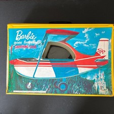 1965 Vintage Barbie Goes Travelin' Blue Carry Case Airplane Car