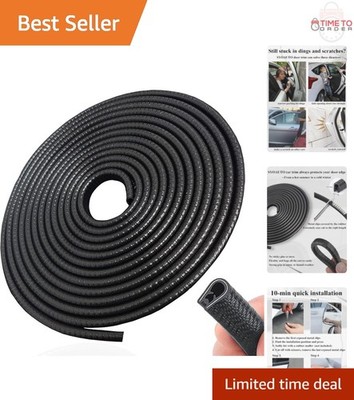 Car Door Edge Guard Rubber U Shape Protectors No Adhesive Easy Fit Black 32ft