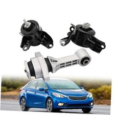 3Pcs Engine Motor Trans Mount Kit Compatible with Forte Accent Rio 1.6L 1.8L