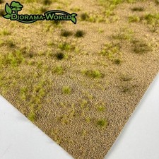 Wüste als fertige Grasmatte 18x26cm - Eisenb...