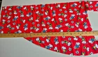 PEANUTS SNOOPY SOCCER PRINTS  RED & GREEN  100% COTTON FABRIC 3 REMNANT PIECES