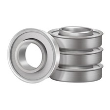 4 Pcs ID 5/8" x OD 1-3/8" Flanged Ball Bearings, Replace for Lawn Mower, Wheelb