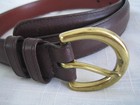Vintage COACH Womens Glove-tanned Brown Leather Belt Brass Buckle 8400 ~ Large — photo 3