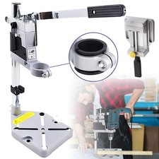 2 in 1 Drill Stand Drill Bit Stand Adjustable Sturdy Ergonomic for Workshop Use