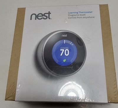 Nest T200577 Learning Thermostat (2nd Generation)  Stainless Steel New Sealed