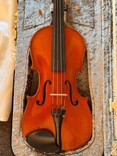 3/4 Violin German Stradivarius Copy w/ Case, Peter Prier Bridge, Quality Strings