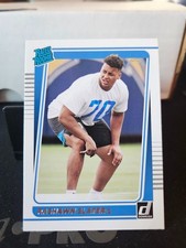 2021 Donruss Football Rashawn Slater Los Angeles Chargers Rated Rookie #332