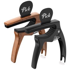 3in1 Guitar Capo for Acoustic and Electric Guitars,2 Packwith Pick Holder and...