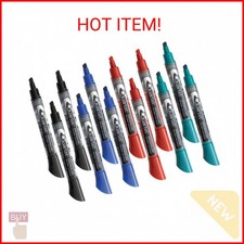 Quartet Dry Erase Markers, Whiteboard Markers, Chisel Tip, EnduraGlide, White Bo