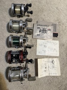 abu garcia black max low profile baitcast fishing reel Combo, 6'6 inch Medium Rod, Right/Left Handed Photo Model:BST300LP An aluminum 90mm bent Abu Garcia Ambassadeur Pro